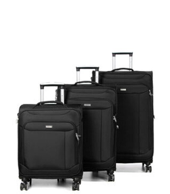 Набір Валіз Snowball 87303 3 в 1 чорний картинка, зображення, фото