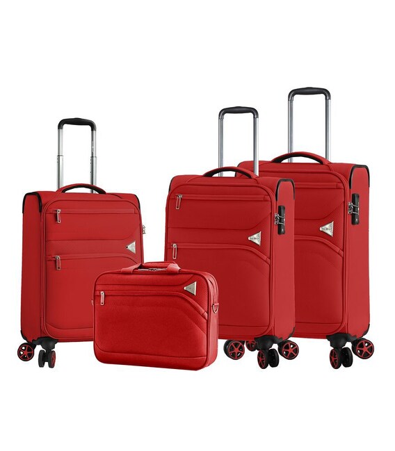 Набір Валіз Snowball 21505 4 в 1 червоний - картинка, зображення, фото валізи