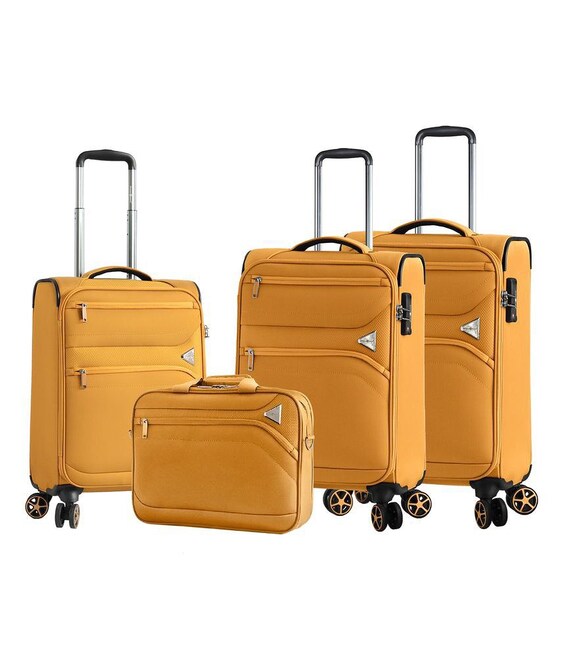 Набор Чемоданов Snowball 21505 4 в 1 желтый фото, картинка, изображение