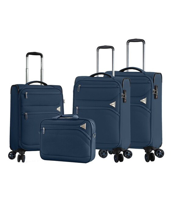 Набір Валіз Snowball 21505 4 в 1 синій - картинка, зображення, фото валізи