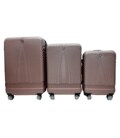 Комплект чемоданов Airtex 652 Worldline розовое золото картинка, изображение, фото