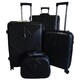 Набір валіз Airtex 639 чорний + кейс - картинка, зображення, фото валізи