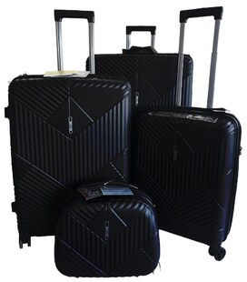 Набор чемодан Airtex 639 черный + кейс фото, картинка, изображение