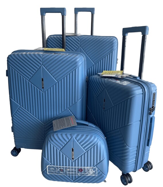 Набор чемодан Airtex 639 синий + кейс фото, картинка, изображение