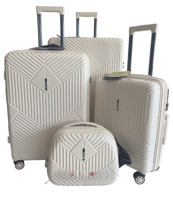 Набор чемодан Airtex 639 бежевый + кейс фото, картинка, изображение