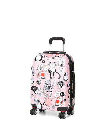 Чемодан Airtex 809 Pink Cat Worldline маленький S фото, картинка, изображение
