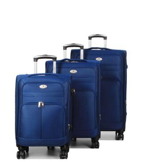 Набор чемоданов Airtex 619 Worldline 3 в 1 синий фото, картинка, изображение