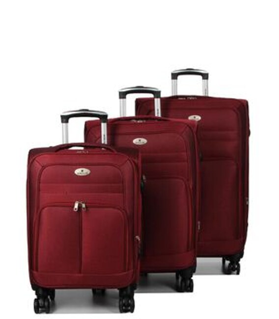 Набор чемоданов Airtex 619 Worldline 3 в 1 бордовый фото