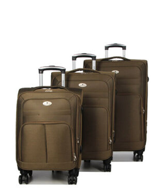 Набір валіз Airtex 619 Worldline 3 в 1 коричневий - картинка, зображення, фото валізи