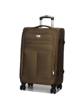 Чемодан Airtex 619 средний M Worldline коричневый фото, картинка, изображение