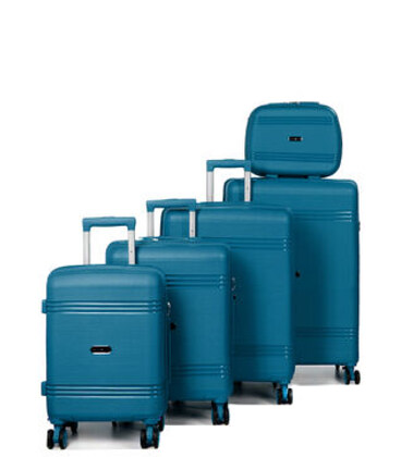 Набір з 4 валіз і кейса Snowball 21204 Valparaiso синий картинка, зображення, фото
