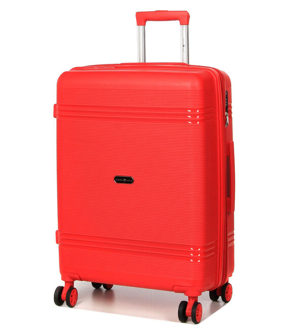 Чемодан Snowball 21204 средний M Valparaiso красный фото, картинка, изображение