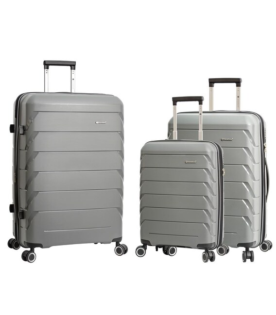 Набор Чемоданов Snowball 33603 3 в 1 серый фото, картинка, изображение
