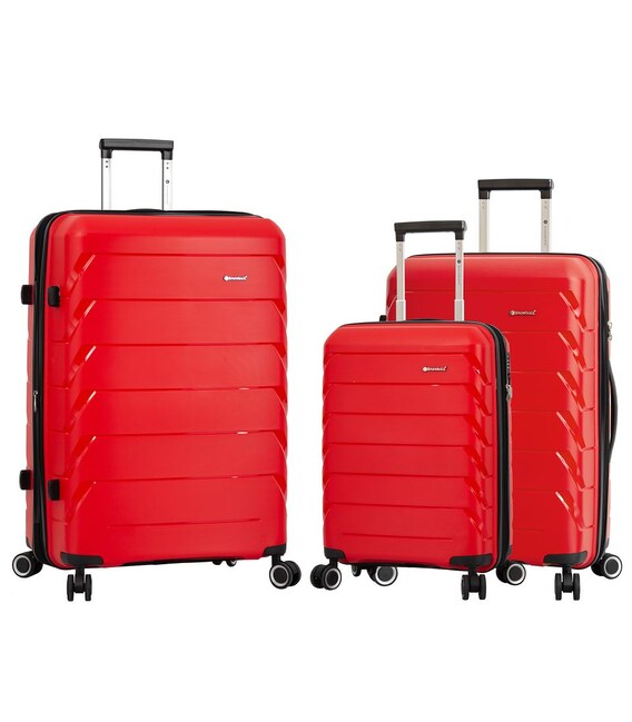 Набор Чемоданов Snowball 33603 3 в 1 красный фото, картинка, изображение