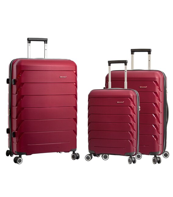 Набір Валіз Snowball 33603 3 в 1 бордовий - картинка, зображення, фото валізи