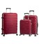Набір Валіз Snowball 33603 3 в 1 бордовий - картинка, зображення, фото валізи