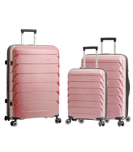 Набор Чемоданов Snowball 33603 3 в 1 розовое золото фото, картинка, изображение