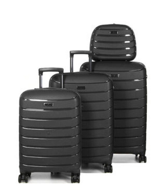 Набор Чемоданов Snowball 61303 3 в 1 + кейс графитовый фото, картинка, изображение