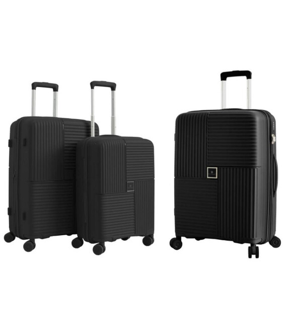 Комплект чемоданов Snowball 20403 черный фото, картинка, изображение