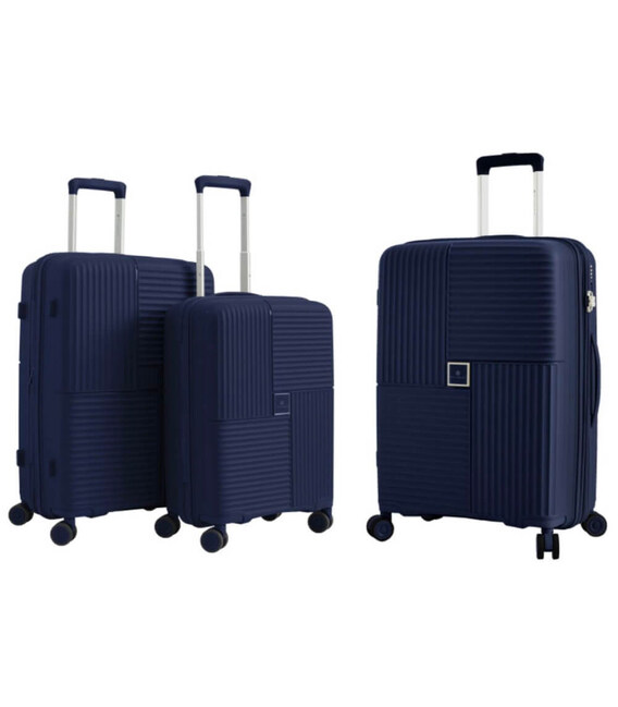 Комплект чемоданов Snowball 20403 синий фото, картинка, изображение