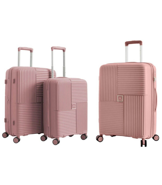 Комплект чемоданов Snowball 20403 розовое золото фото, картинка, изображение