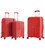 Комплект чемоданов Snowball 20403 красный картинка, изображение, фото