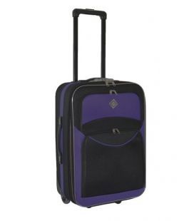 Чемодан Bonro Best средний M черно-фиолетовый фото, картинка, изображение
