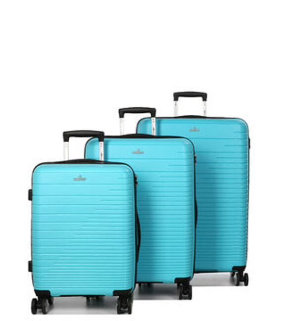 Набір валіз Snowball 33703 Naxos голубий - картинка, зображення, фото валізи