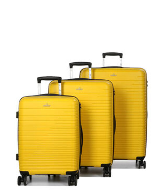 Набор чемоданов Snowball 33703 Naxos желтый фото, картинка, изображение