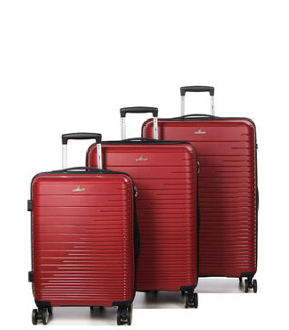 Набір валіз Snowball 33703 Naxos бордовий - картинка, зображення, фото валізи
