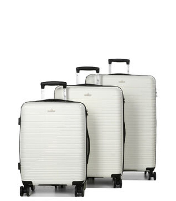 Набор чемоданов Snowball 33703 Naxos белый фото, картинка, изображение