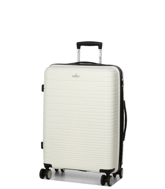Чемодан Snowball 33703 средний M Naxos белый фото, картинка, изображение