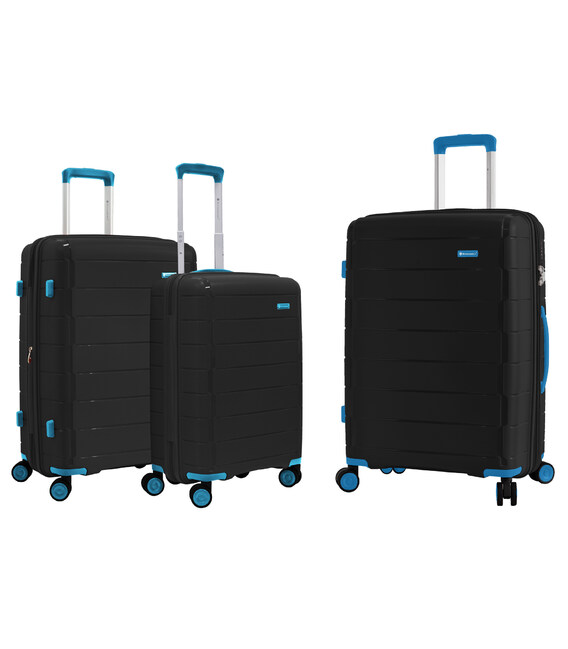 Набір Валіз Snowball 20303 3 в 1 чорний - картинка, зображення, фото валізи