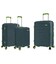 Набір Валіз Snowball 20303 3 в 1 зелений - картинка, зображення, фото валізи