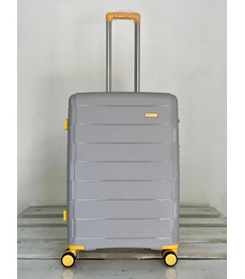 Чемодан Snowball 20303 большой L серебристый