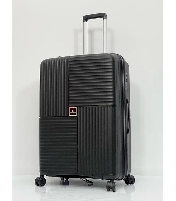 Чемодан Snowball 20403 средний M черный фото, картинка, изображение