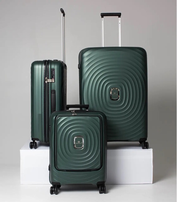 Набор Чемоданов Snowball 35203 3 в 1 зеленый фото, картинка, изображение