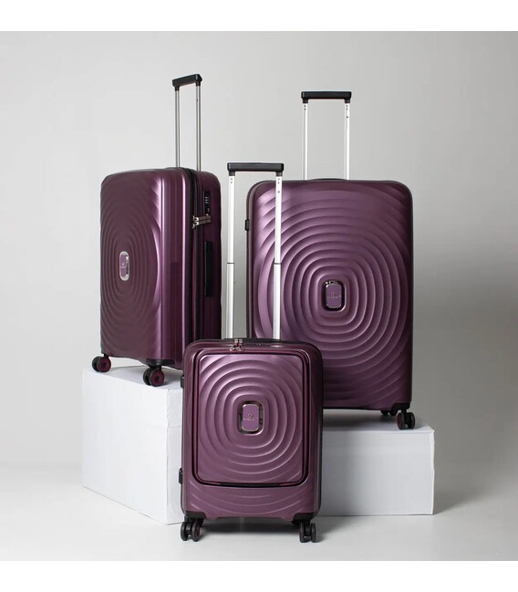 Набір Валіз Snowball 35203 3 в 1 фіолетовий - картинка, зображення, фото валізи