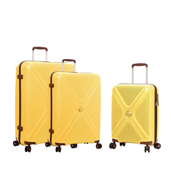 Набір Валіз Snowball 84803 3 в 1 жовтий - картинка, зображення, фото валізи