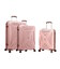 Набір Валіз Snowball 84803 3 в 1 рожеве золото - картинка, зображення, фото валізи