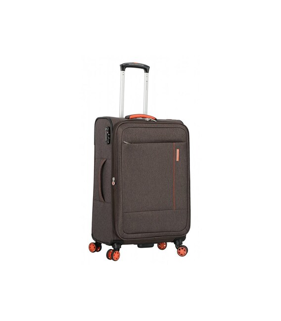 Чемодан Snowball 39303 средний M коричневый фото, картинка, изображение