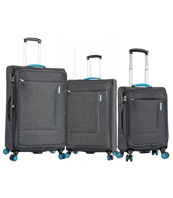 Набор чемоданов Snowball 39303 черный фото, картинка, изображение