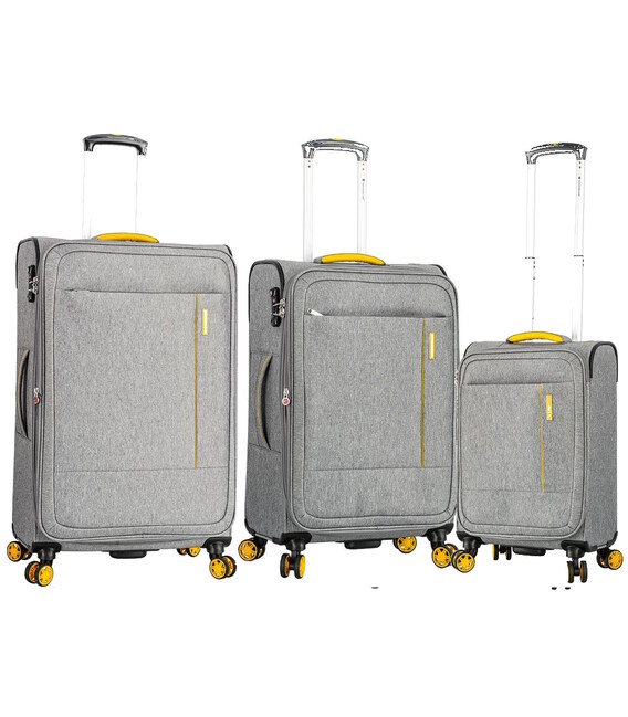 Набор чемоданов Snowball 39303 серый фото, картинка, изображение
