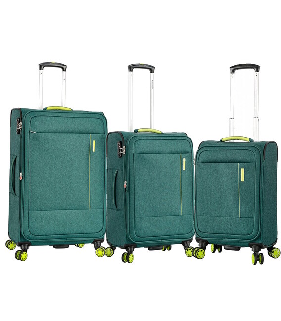 Набір валіз Snowball 39303 зелений - картинка, зображення, фото валізи