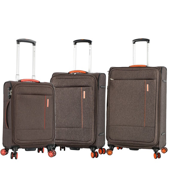 Набір валіз Snowball 39303 коричневий - картинка, зображення, фото валізи