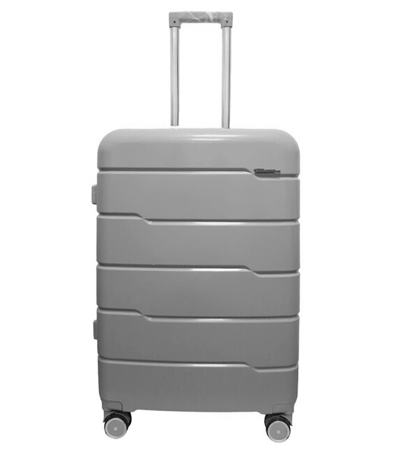 Чемодан Milano 0305 M+ серебристый фото, картинка, изображение