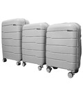 Набор чемоданов Milano 0305 серебристый картинка, изображение, фото