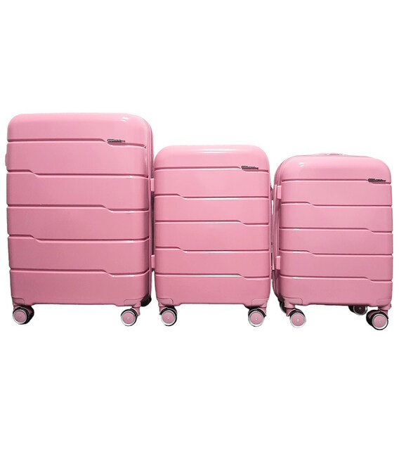 Набор чемоданов Milano 0305 розовый фото, картинка, изображение