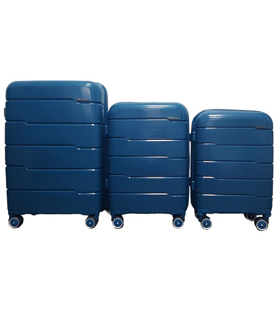 Набор чемоданов Milano 0305 голубой фото, картинка, изображение