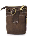 Маленька чоловіча сумка на пояс, через плече, коричнева на джинси TARWA RC-1350-3md картинка, изображение, фото